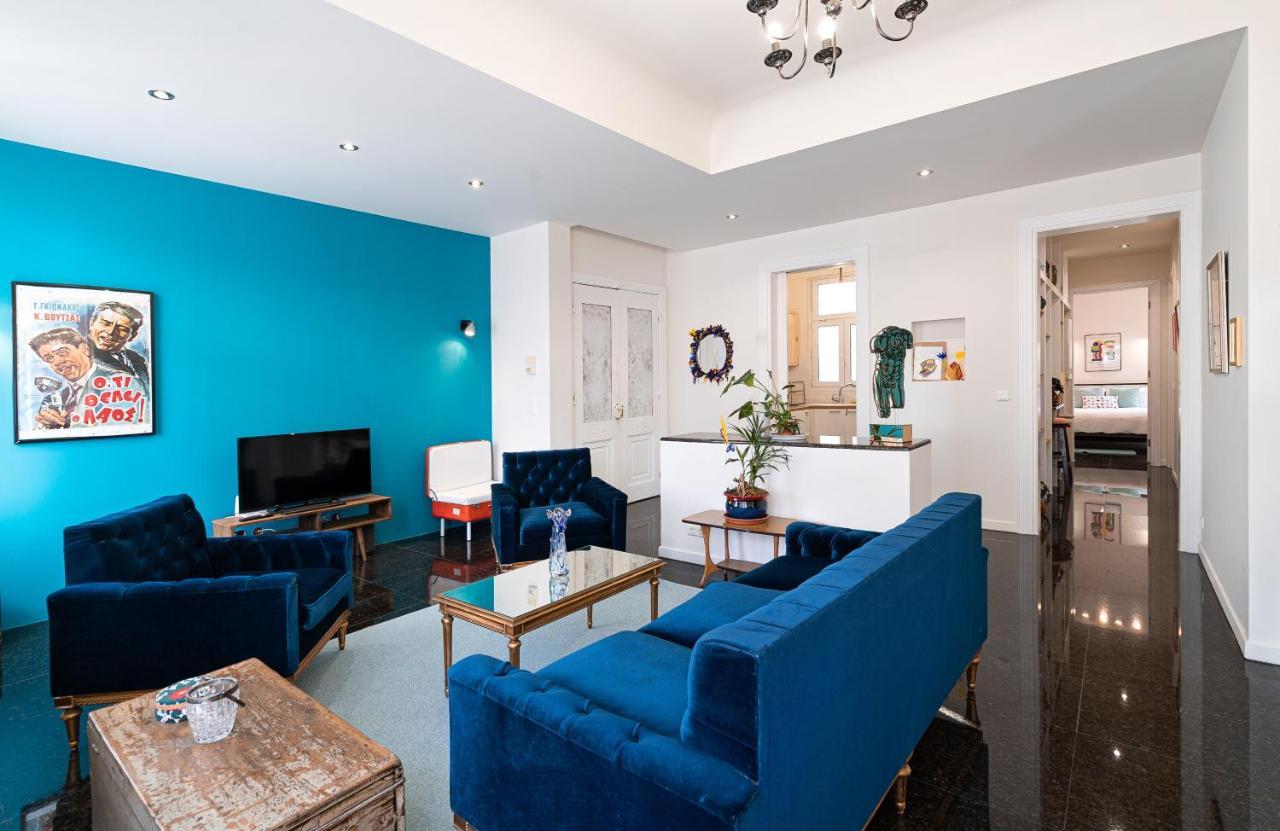 Spacious & Artistic Retro 2Bd Apt With Sauna Athens Ngoại thất bức ảnh